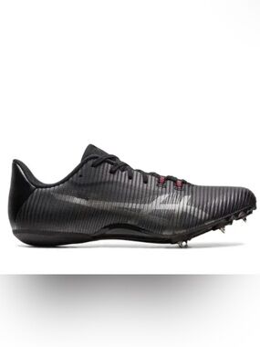 ASICS Hyper MD Athletic Shoes in Black with Red Accents